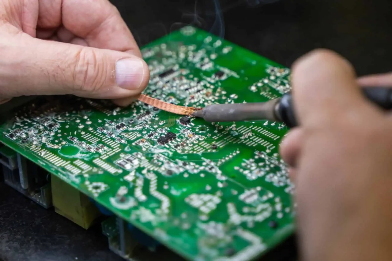 Soldering a circuit board to enhance your technology and sustain your operations in every location.